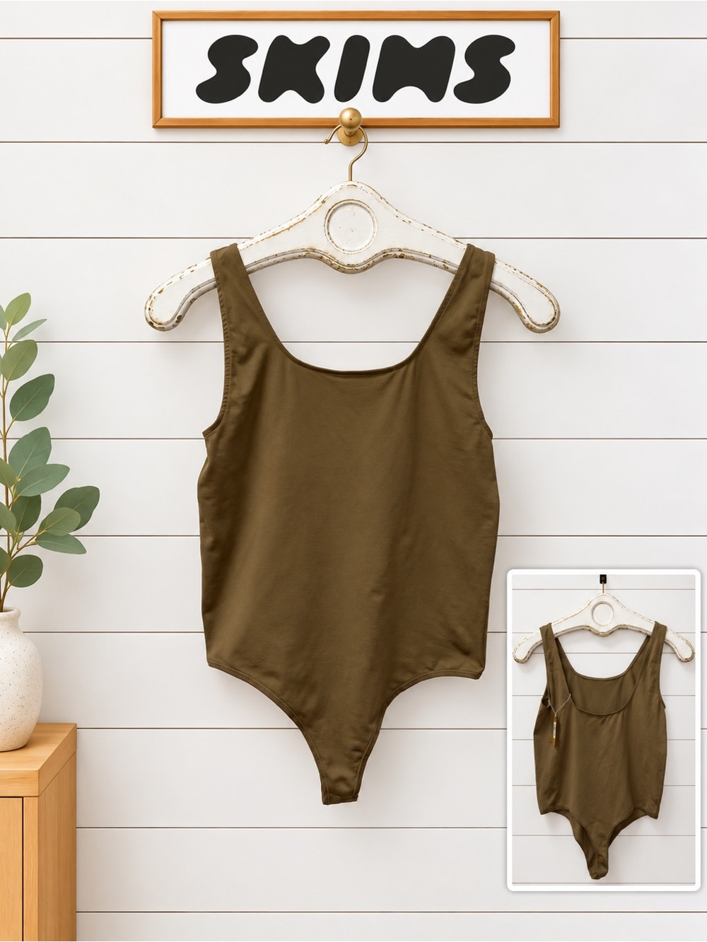 SKIMS Sleeveless Bodysuit – Desert – Size M – NWT